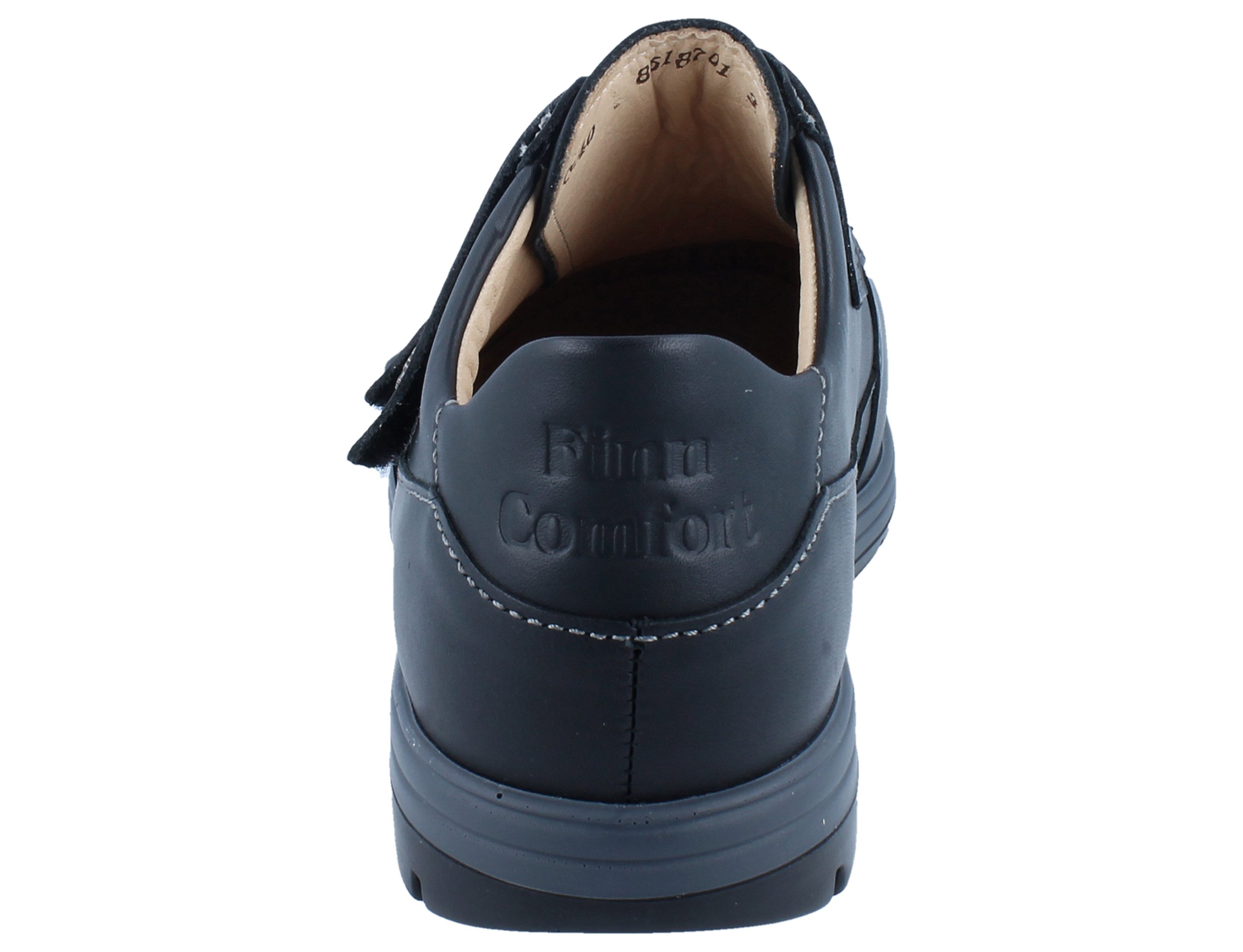 Finn Comfort FINN COMFORT Nasca Herren Kletthalbschuhe schwarz Glattleder - Größe: Schnürschuh Wechselfußbett