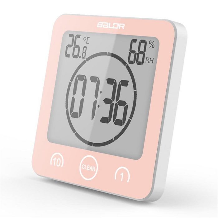 Mmgoqqt Wecker LCD Digital Temperatur Luftfeuchtigkeit Uhr Touch Control Timer Alarm