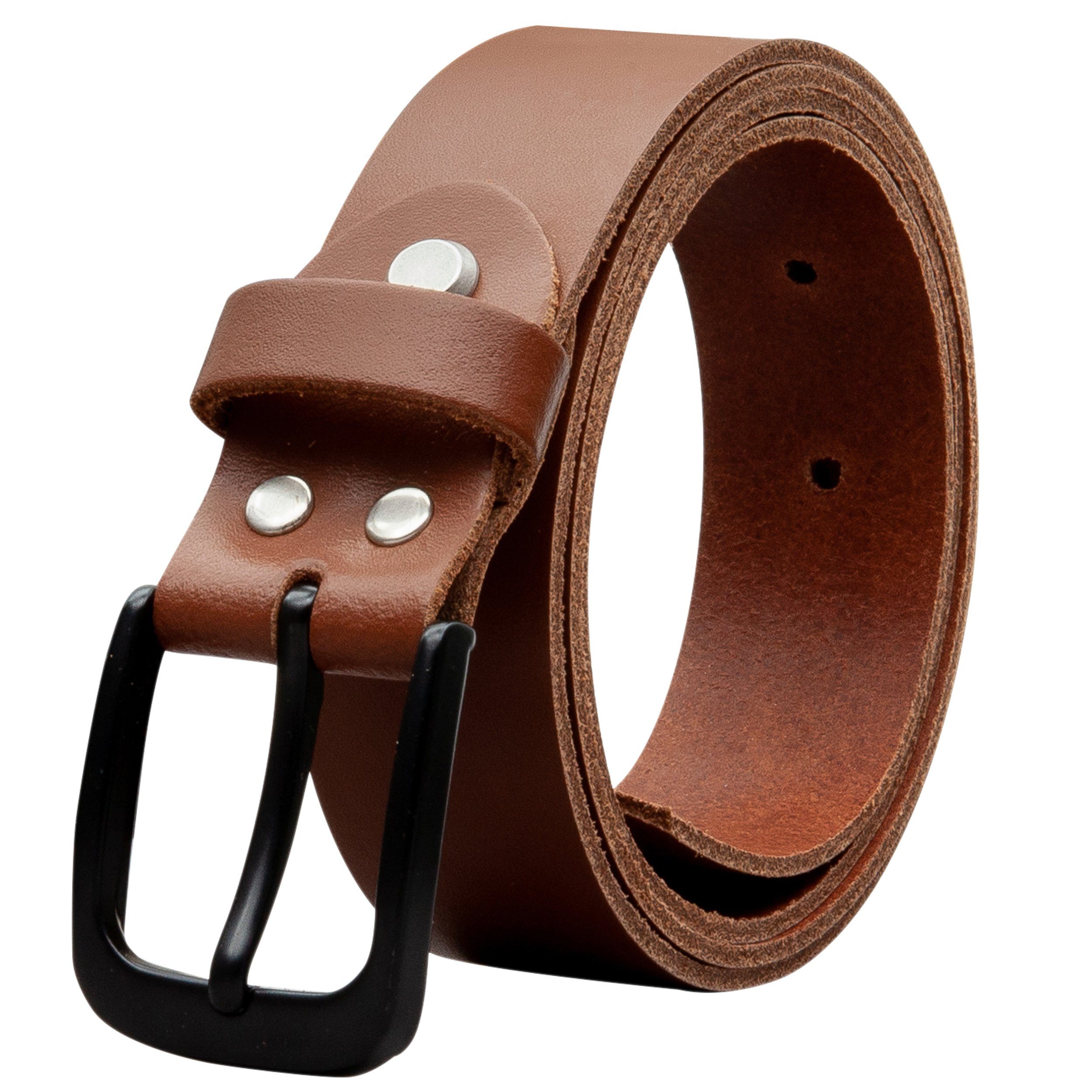 COLOGNEBELT Ledergürtel OM318-SL-Hellbraun MADE IN GERMANY, Hellbraun Kürzbar, 100 % Echtleder, Aus einem Stück, Unisex