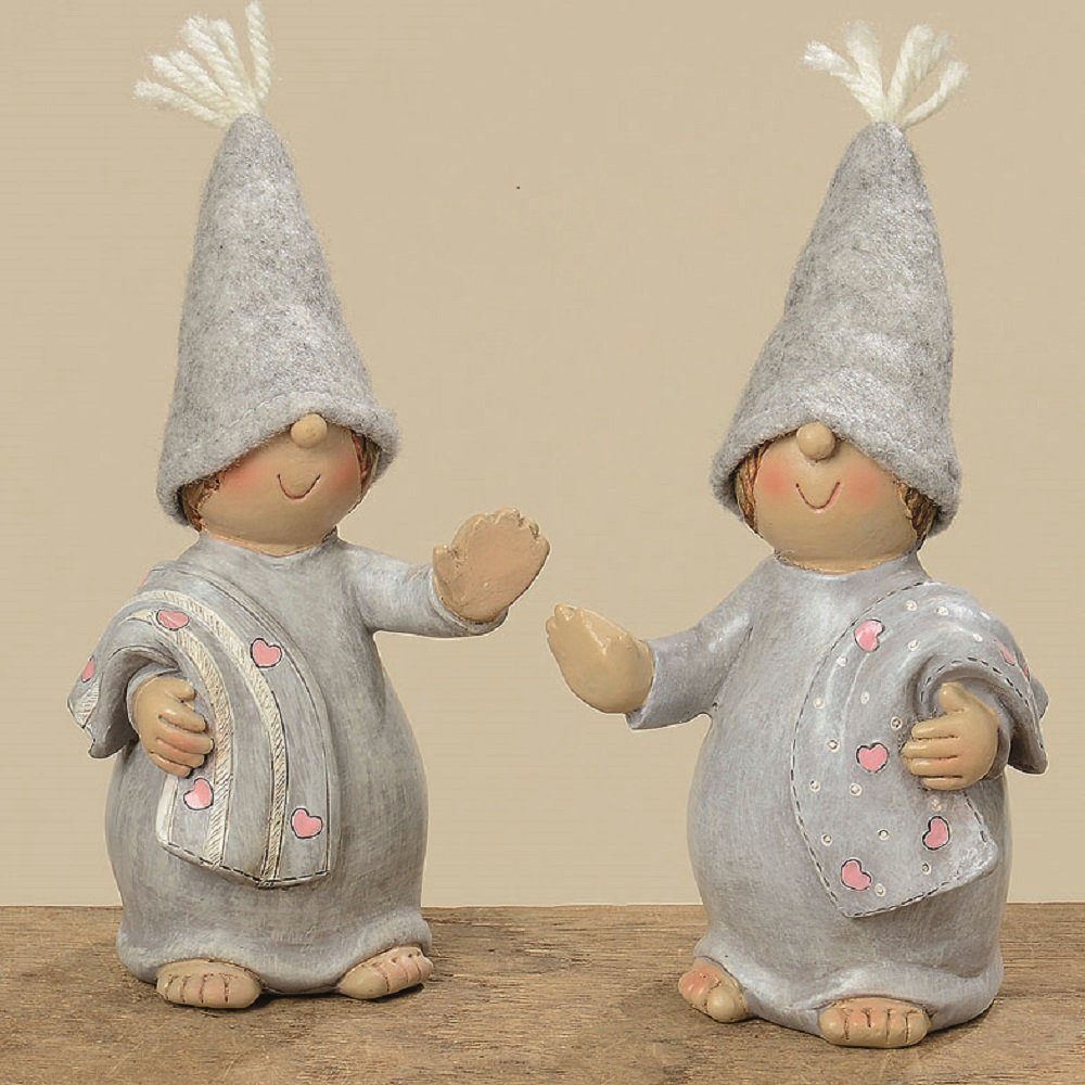 BOLTZE GRUPPE GmbH Weihnachtsfigur Dekofigur Wichtel H.16 cm Deko Winter Weihnachten