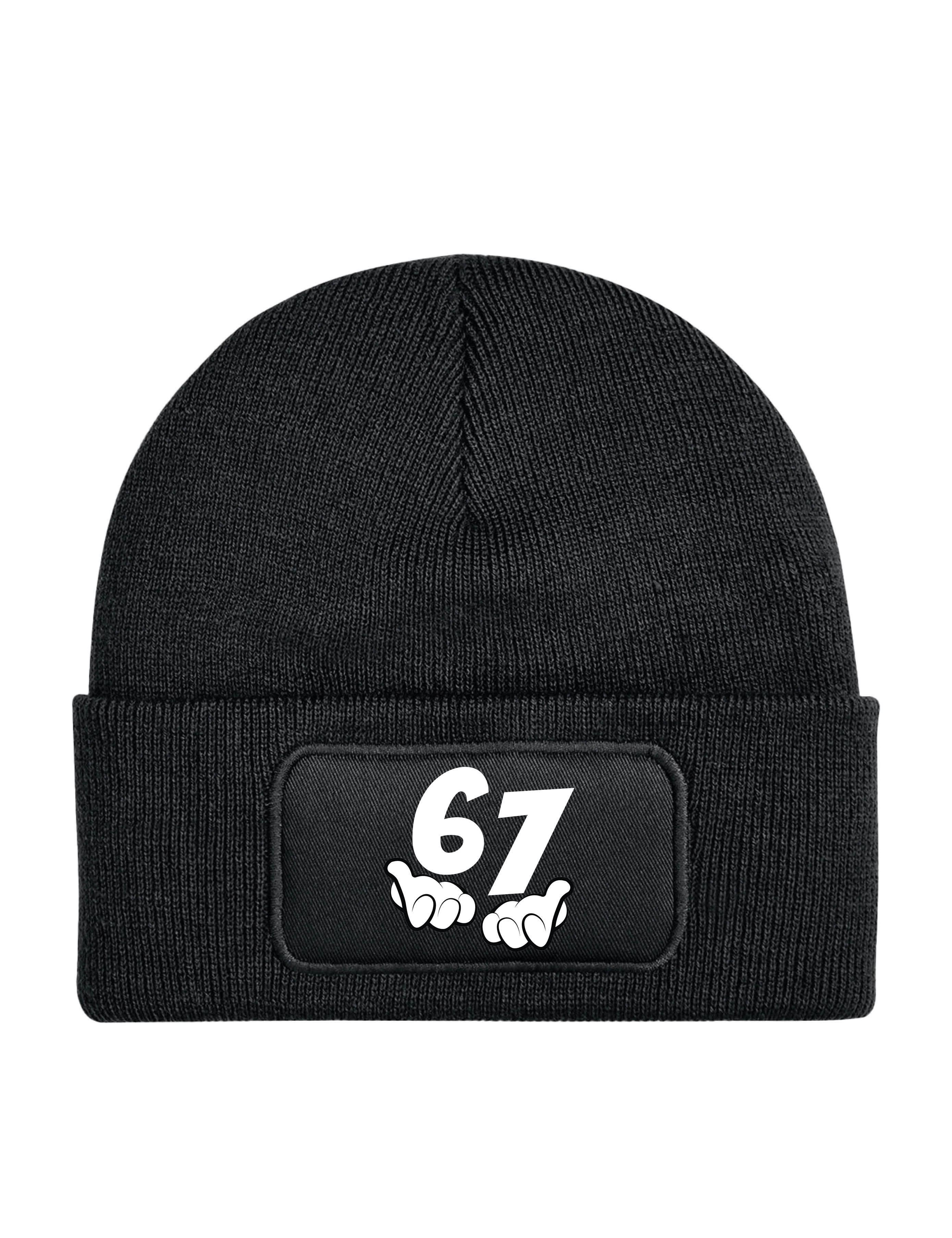Youth Designz Beanie Unisex "67" Beanie Mütze für Damen & Herren Geschenk Statement mit lustigem Spruch Print für Frauen und Männer
