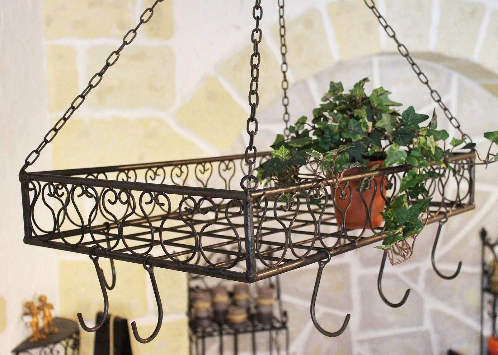 DanDiBo Hängeregal Topfhänger Cocina Pfannenhänger 60 cm Deckenregal Hänger günstig online kaufen