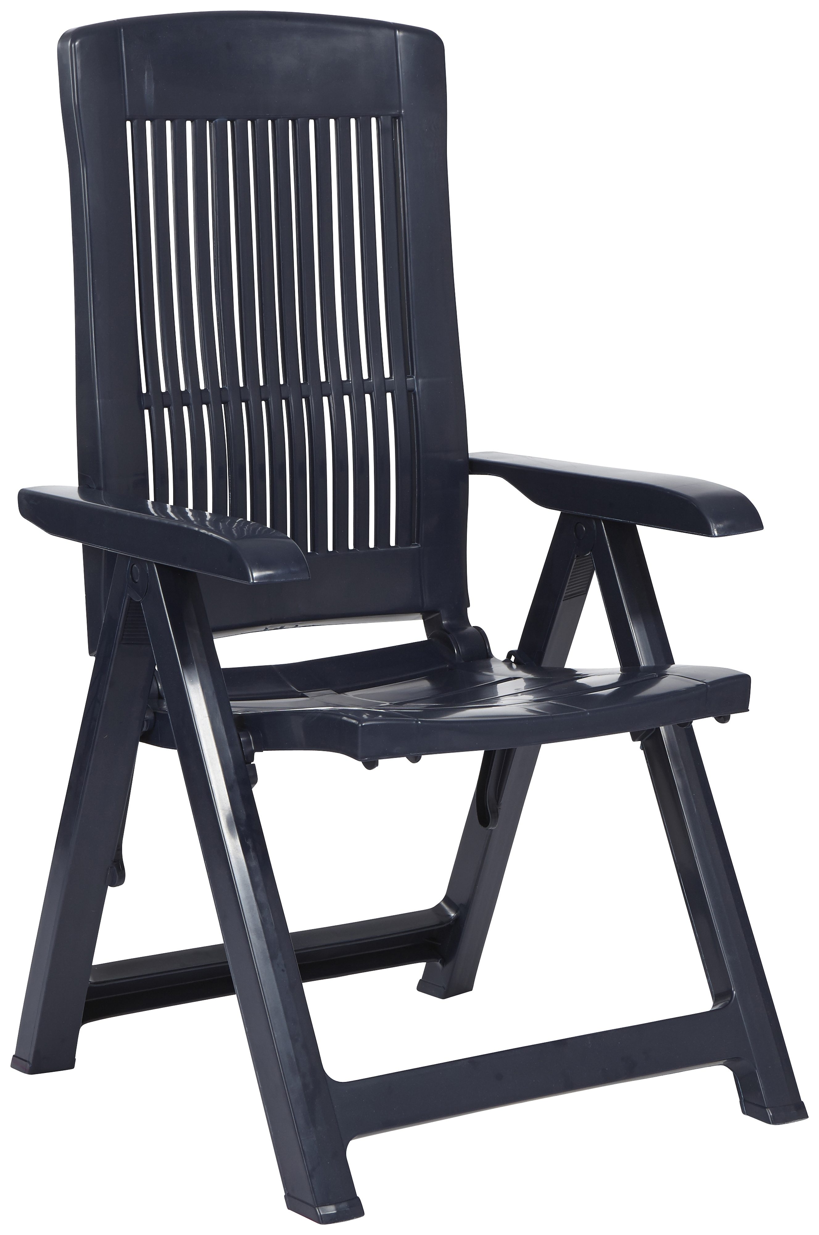 BEST Gartenstuhl »Kansas«, (2er Set), Kunststoff, verstellbar, blau