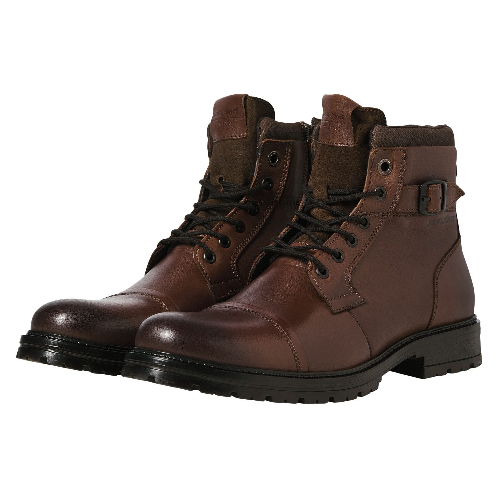 Jack & Jones JFWDEXTER Leather Boot SN Stiefel mit seitlichem Reißverschluss