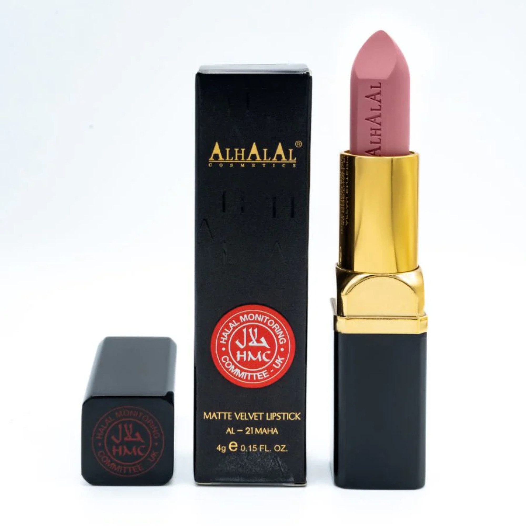 Alhalal Cosmetics Ltd. Lippenstift AL-21 MAHA Halal Lippenstift Nude, Matt, vegan, alkoholfrei & HMC-zertifiziert