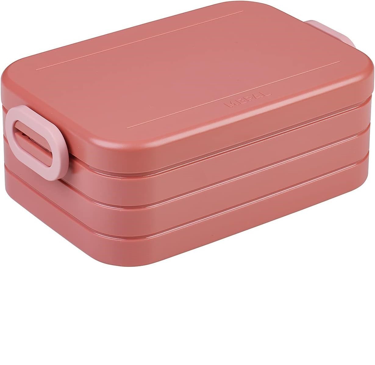 Mepal Lunchbox Lunchbox Take a Break Midi, 900 ml, für 2 Sandwiches, Essensbox mit Unterteilung, spülmaschinenfest, Vivid Mauve