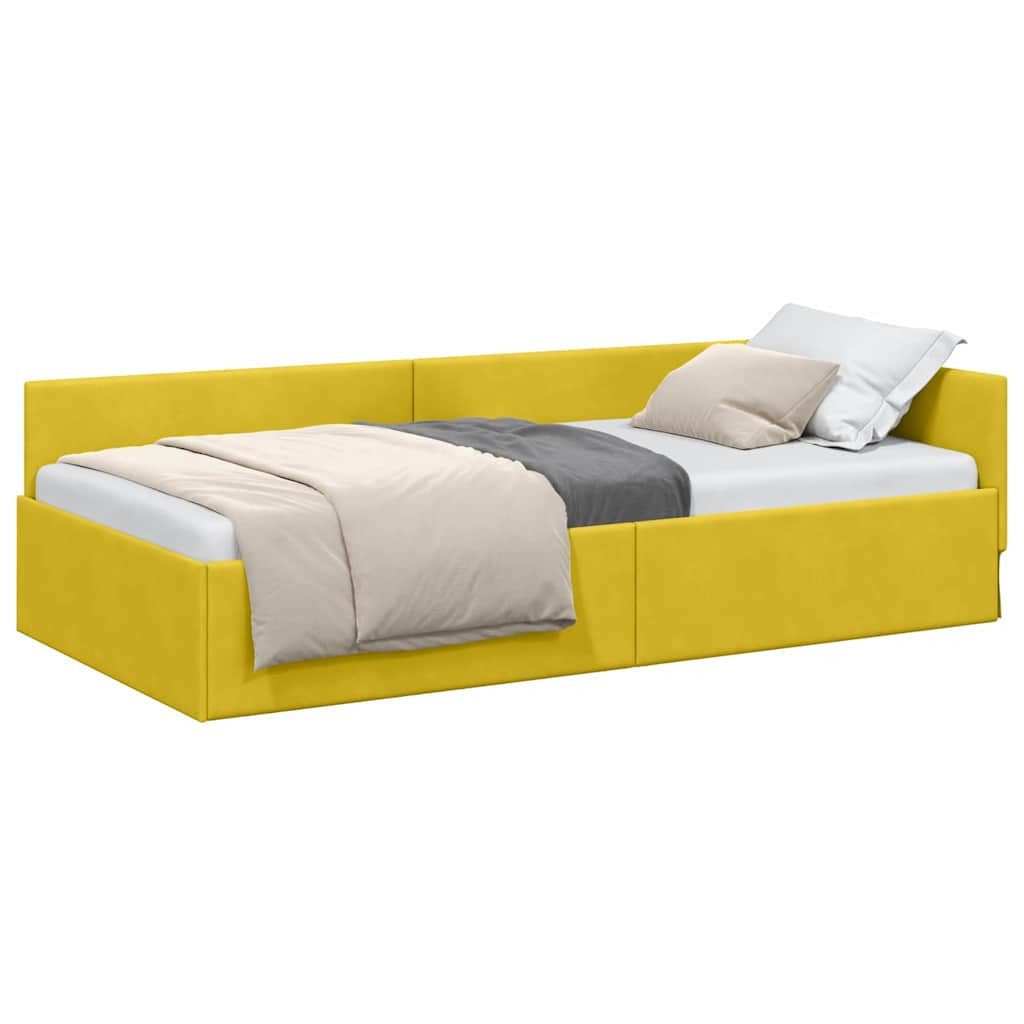 vidaXL Bett Eckbettgestell Gelb 80 x günstig online kaufen