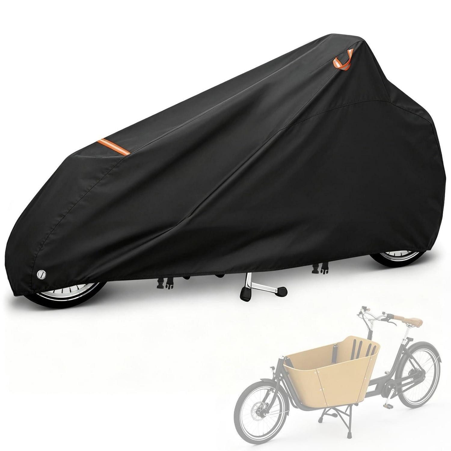 LuxusKollektion Abdeckhaube Lastenrad Abdeckung 285x75x116cm UV/Wasserdicht