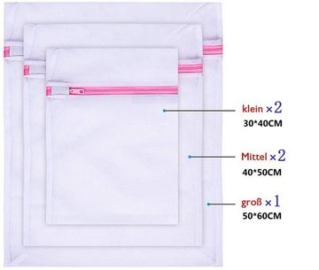 Fivejoy Wäschesäckchen Wäschesack Wäschepflege Wäschesack Anti-Verformung Netzbeutel,(Geeignet für verschiedene Bedürfnisse, (5 Stück)