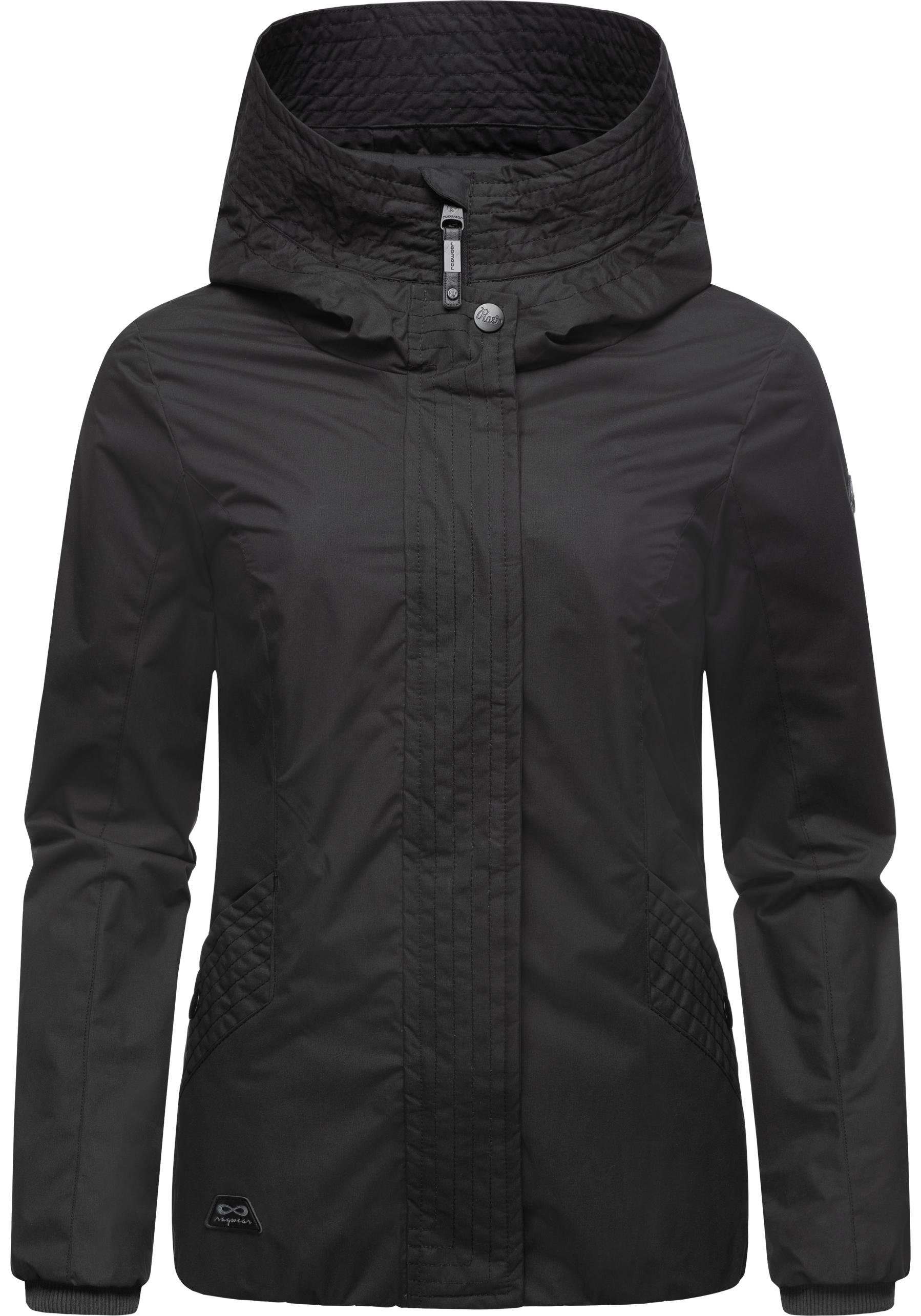 Ragwear Outdoorjacke Vannesa Modische Damen Übergangsjacke mit Kapuze