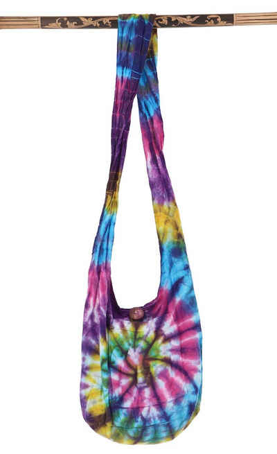 Guru-Shop Schultertasche Kleiner Batik Beutel, Hippie Tasche, Goa..