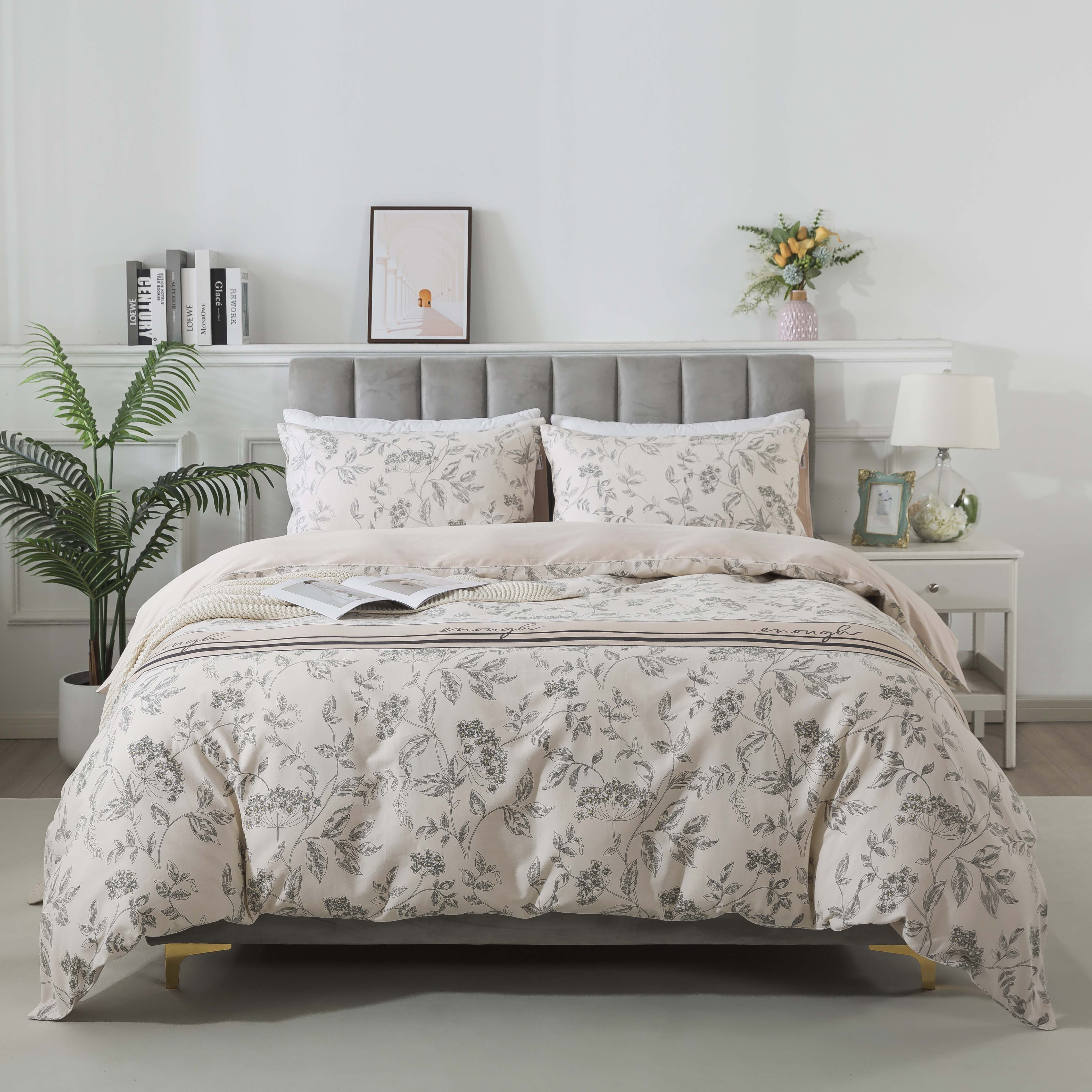Brandream Bettwäsche Bettwäsche-Set aus 100% Baumwoll, 1 Bettbezug + 2 Kiss günstig online kaufen