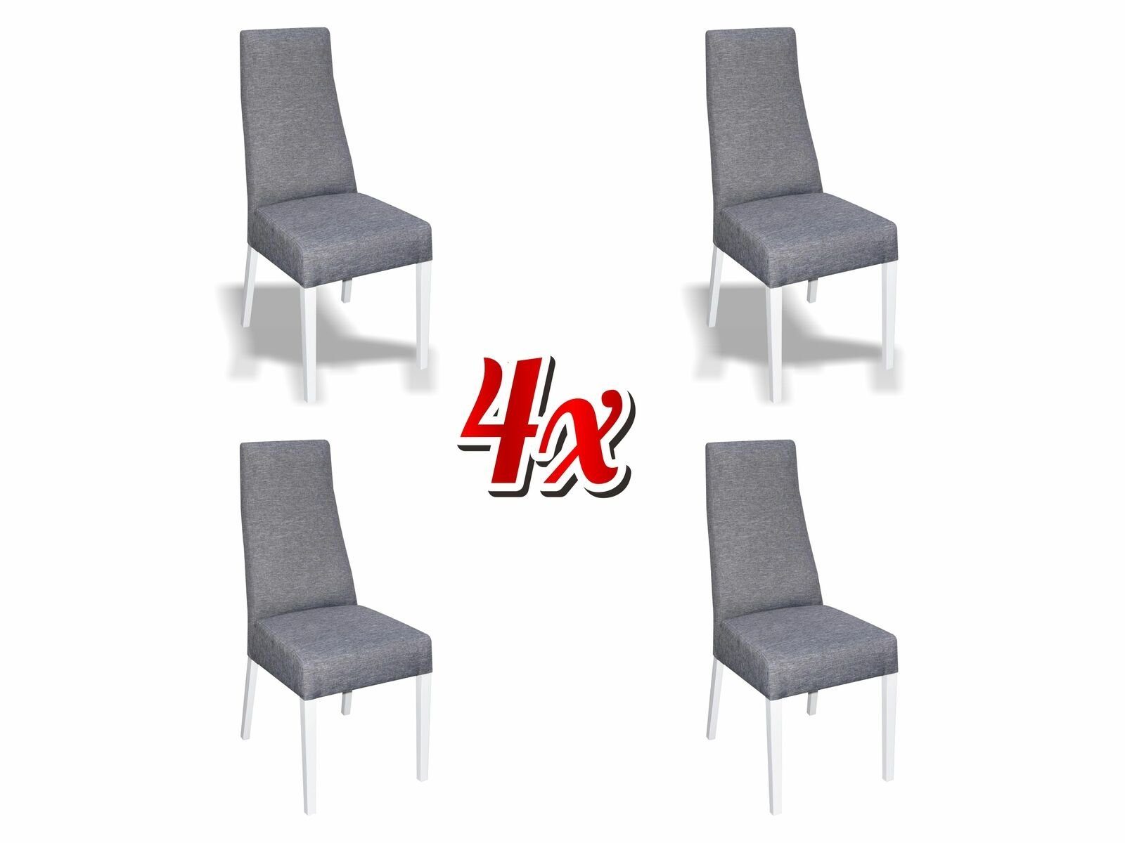 Stuhl Polster 4x Küche Stühle Garnitur Set Neu Holz Esszimmer Möbel Sitz JVmoebel Stuhl, Gruppe