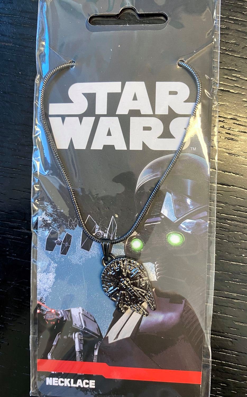 Kette mit Anhänger STAR WARS Halskette Millennium Falcon Kette – Bild 4 von 4