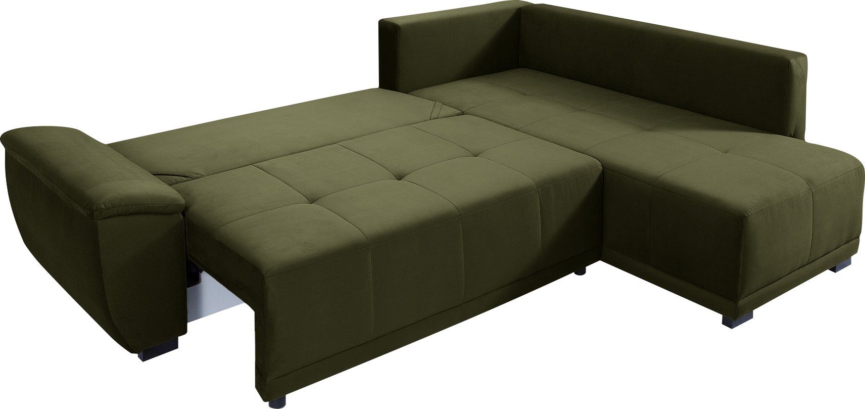Ecksofa, 5 Rückenkissen Schlaffunktion inkl. sofa beidseitig, - fashion & Bettkasten, exxpo mane