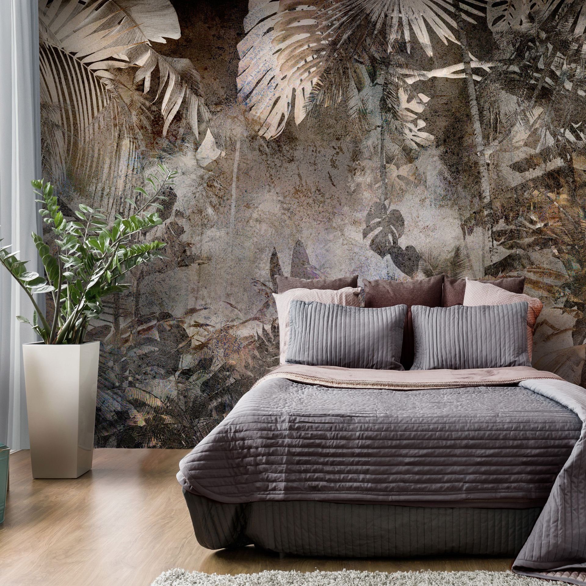 KUNSTLOFT Vliestapete Mysterious Jungle 0.98x0.7 m, günstig online kaufen