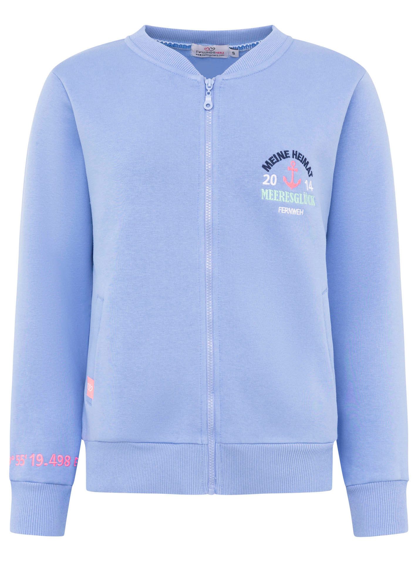 Zwillingsherz Sweatjacke Sweatbomberjacke "Meine Heimat" günstig online kaufen