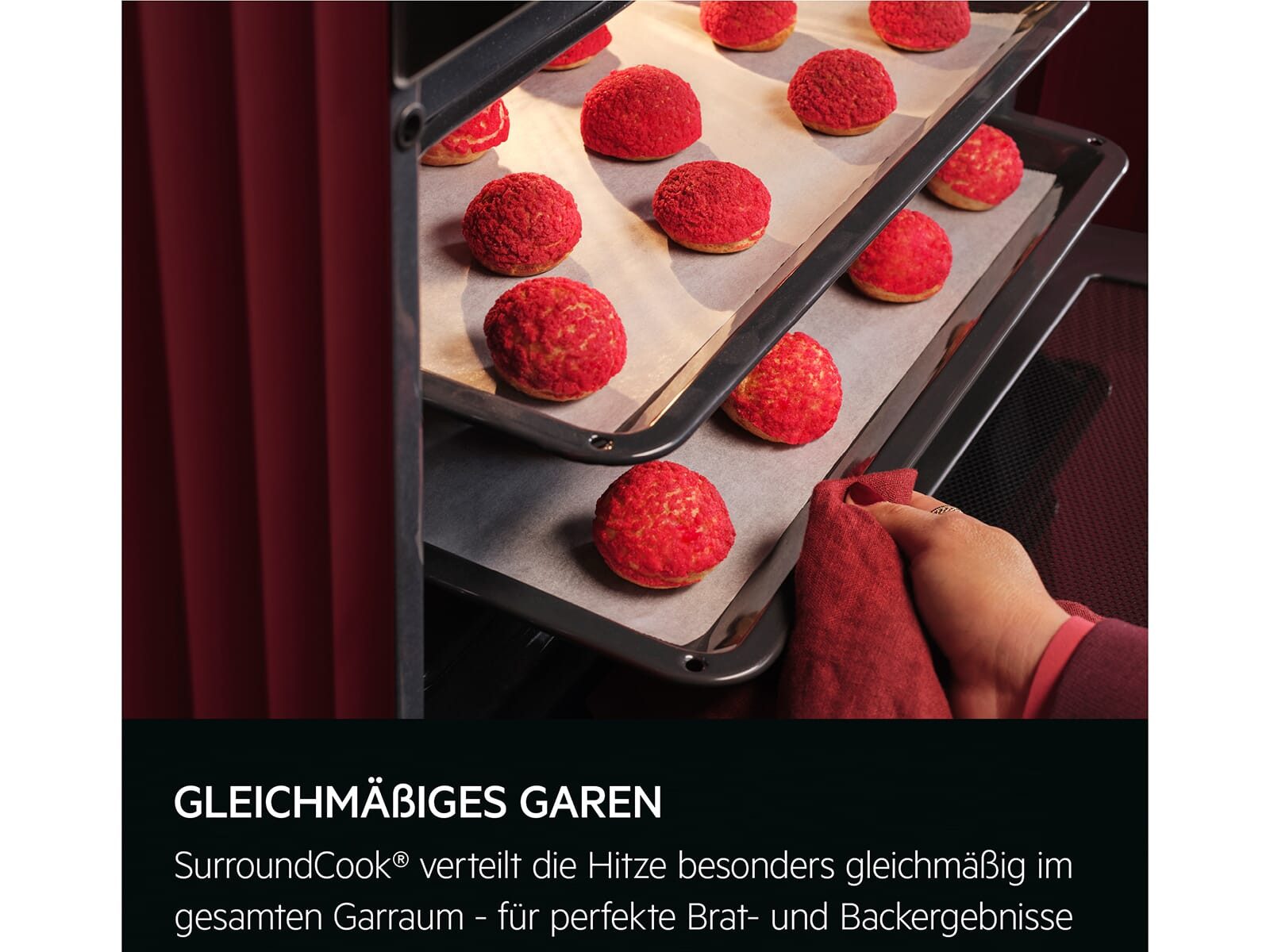 AEG Einbaubackofen, Reinigung mit Wasser / Dampf