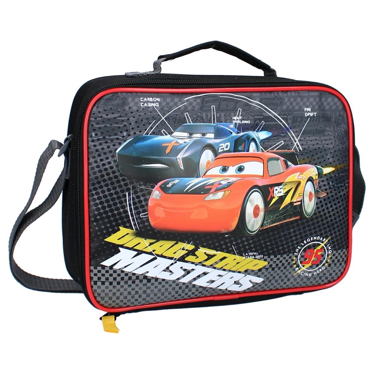 Vadobag Lunchbox Lunchtasche 3 Liter Cars Lunchtime Polyester 1 tlg Schlaufe an der Oberseite der Tasche