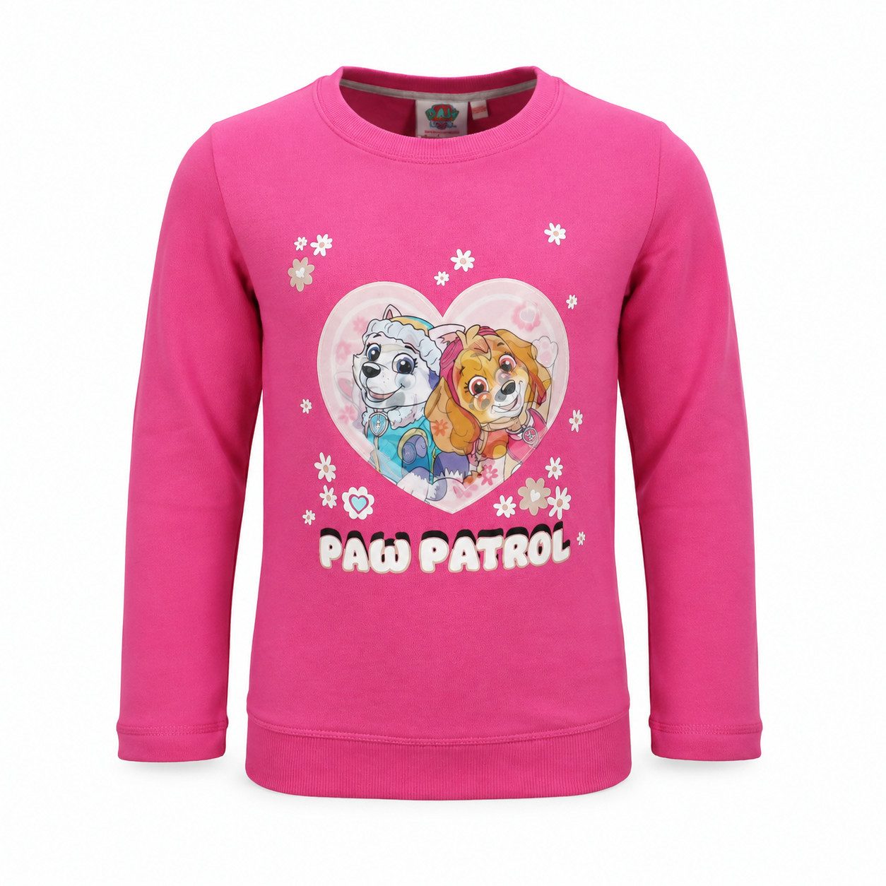 PAW PATROL Rundhalspullover Paw Patrol Skye Everest Kinder Pullover Pulli Wechselbild Gr. 98 bis 128