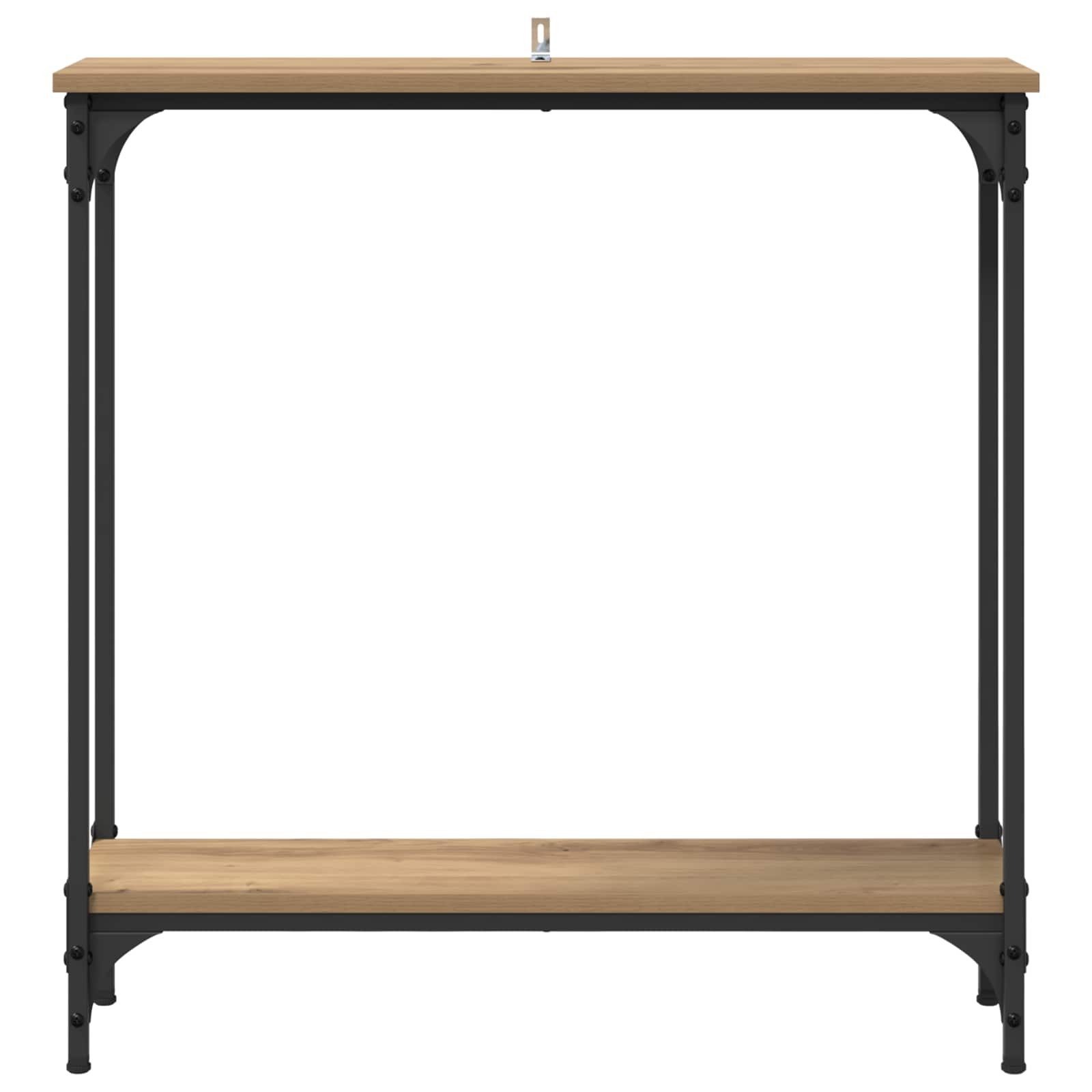 vidaXL Beistelltisch Konsolentisch Artisan-Eiche 75 x 22,5 x 75 cm Holzwerkstoff (1-St) – Bild 5 von 5