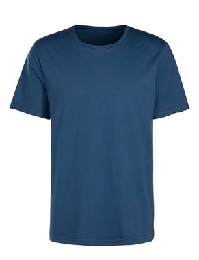 John Devin T-Shirt (Packung, 2) modische Optik durch offene Kanten am Rundhals-Ausschnitt, Arm & Saum
