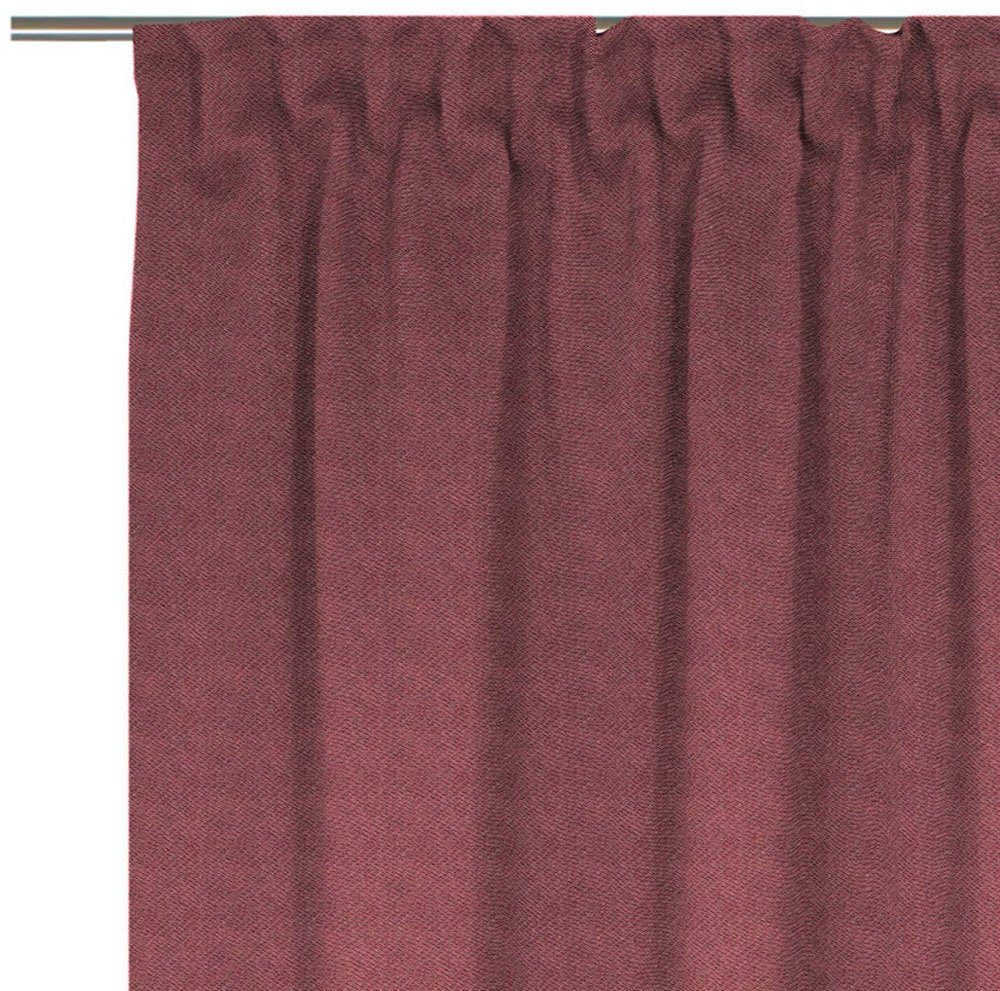 Vorhang Uni Collection, Wirth, nach (1 Maß rot blickdicht, Multifunktionsband St)