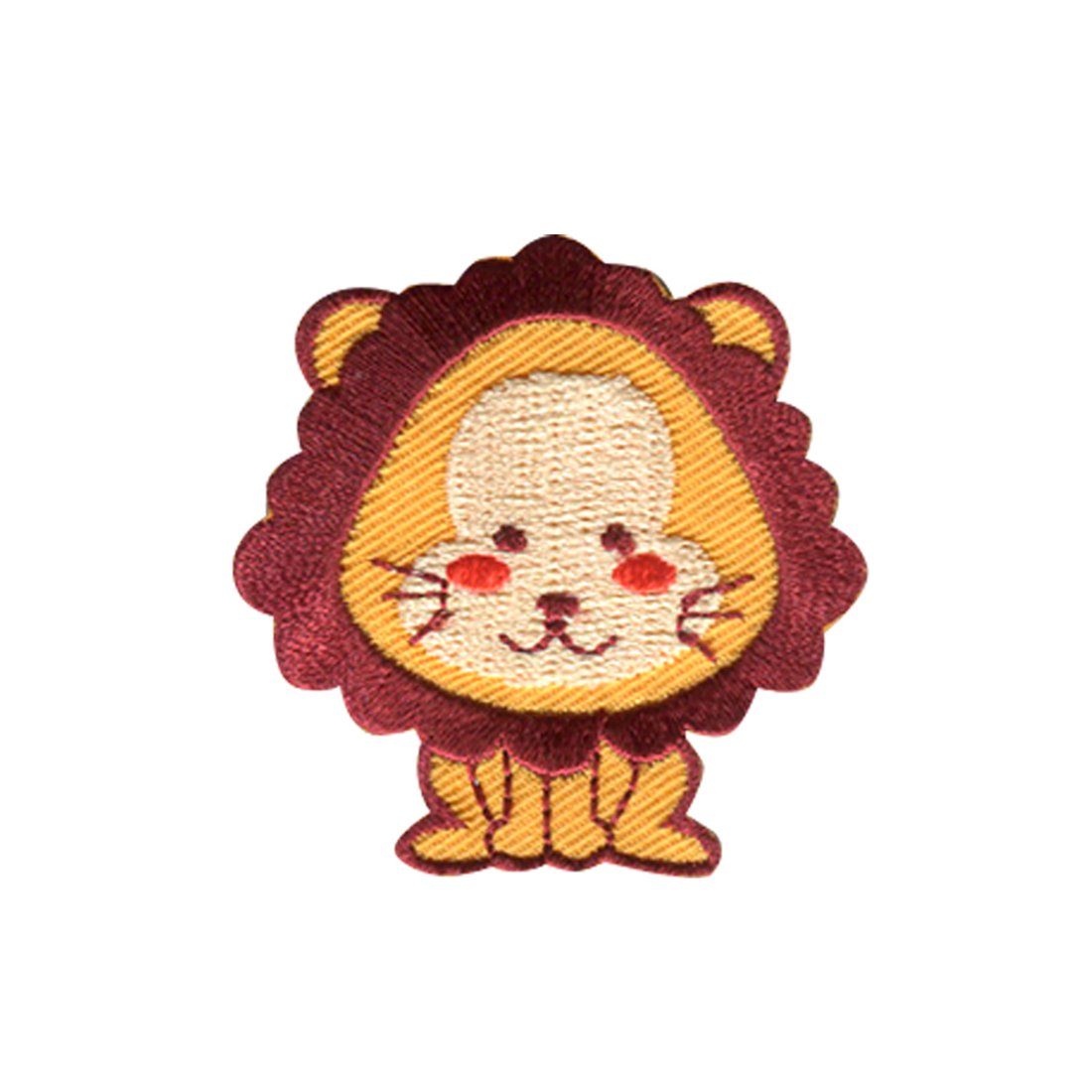 Catch the Patch Aufnäher Bügelbild, Aufbügler, Applikationen, Patches, Flicken, zum aufbügeln, Polyester, Löwe Tier - Größe: 4,4 x 4,5 cm