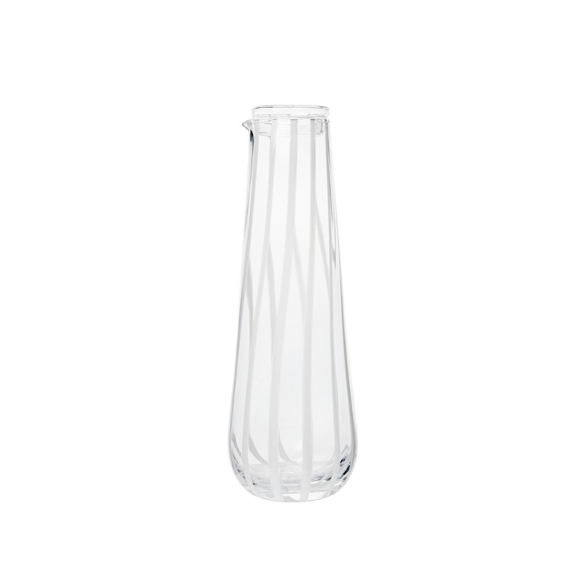 Wasserkaraffe Stripe Karaffe mit Deckel 0,80l