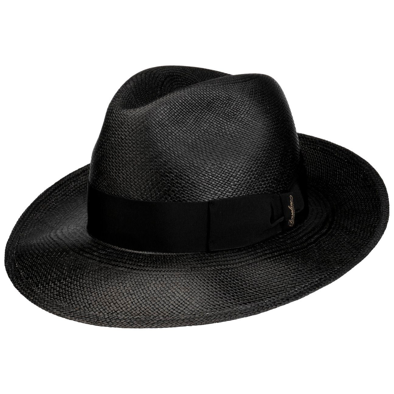 Borsalino Sonnenhut (1-St) Strohhut mit Ripsband, Made in Italy