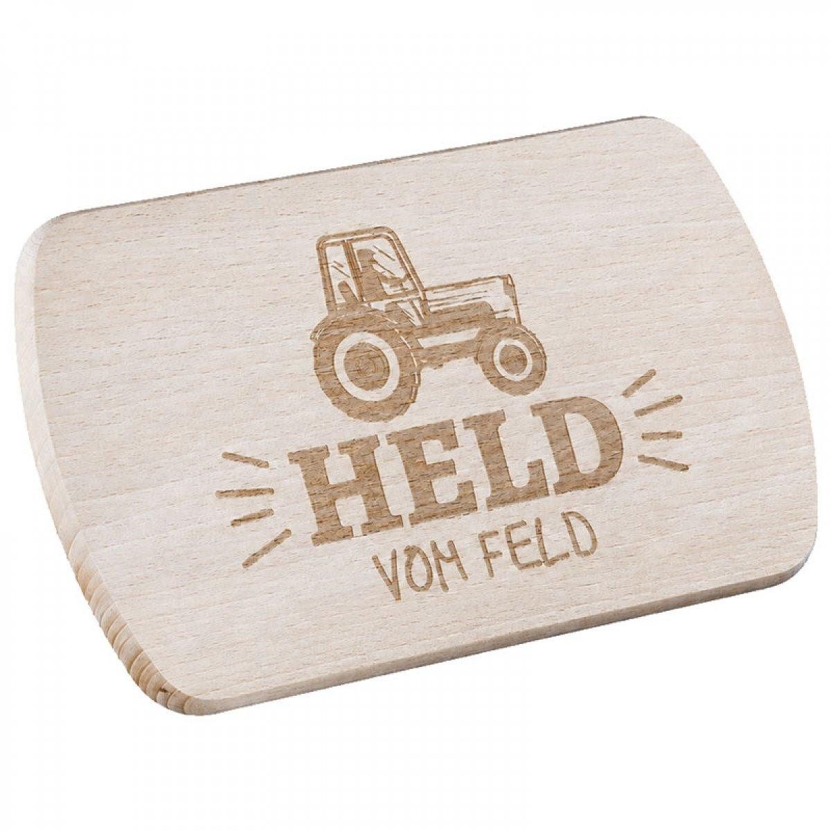 GILDE Schneidebrett Holzbrett Brettchen Landleben Held vom Feld Trecker