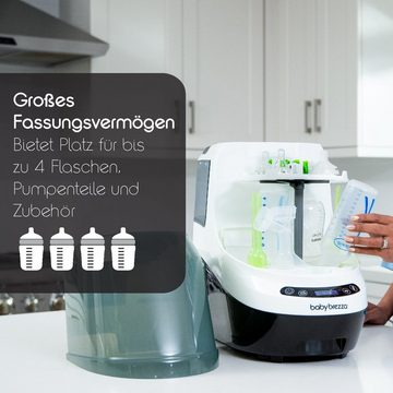 Baby Brezza Dampfsterilisator Bottle Washer Pro: kombiniert automatisiertes Waschen, Sterilisieren und Trocknen von Babyflaschen und weiterem Zubehör