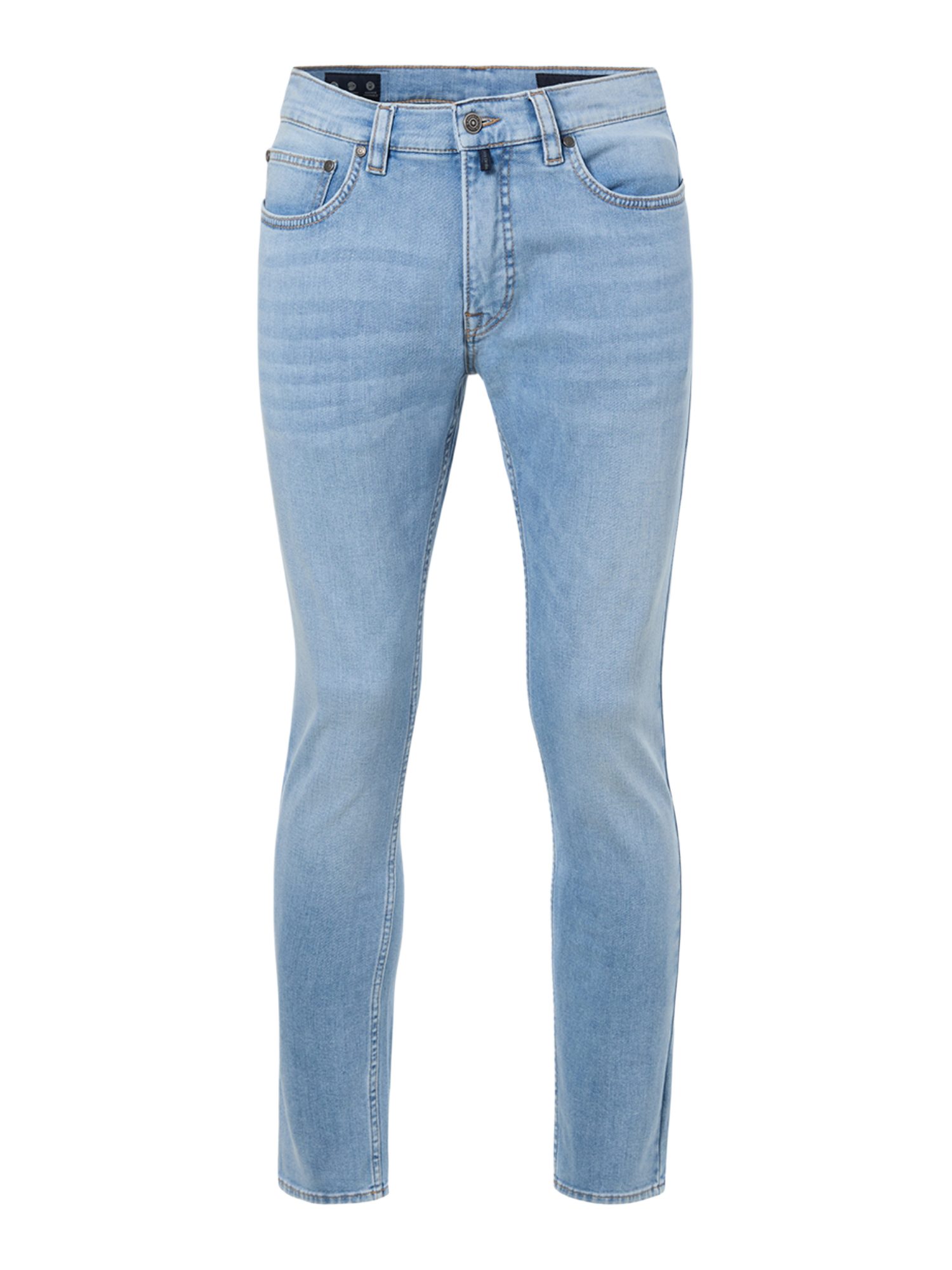 Pierre Cardin 5-Pocket-Jeans blau,Casual,Baumwolle,Unifarben,Slim Fit,Mittel