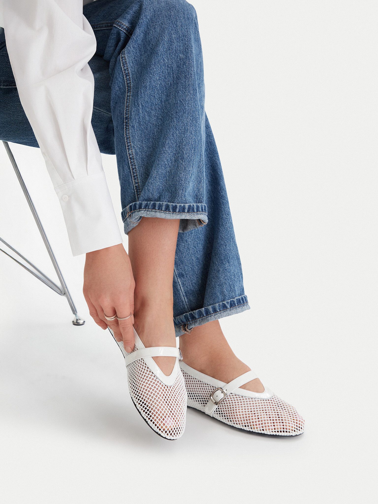Badura Badura Frauenballerinas Weiß Badura-MIMOSA-SLT-24067P-52 Weiß Ballerina