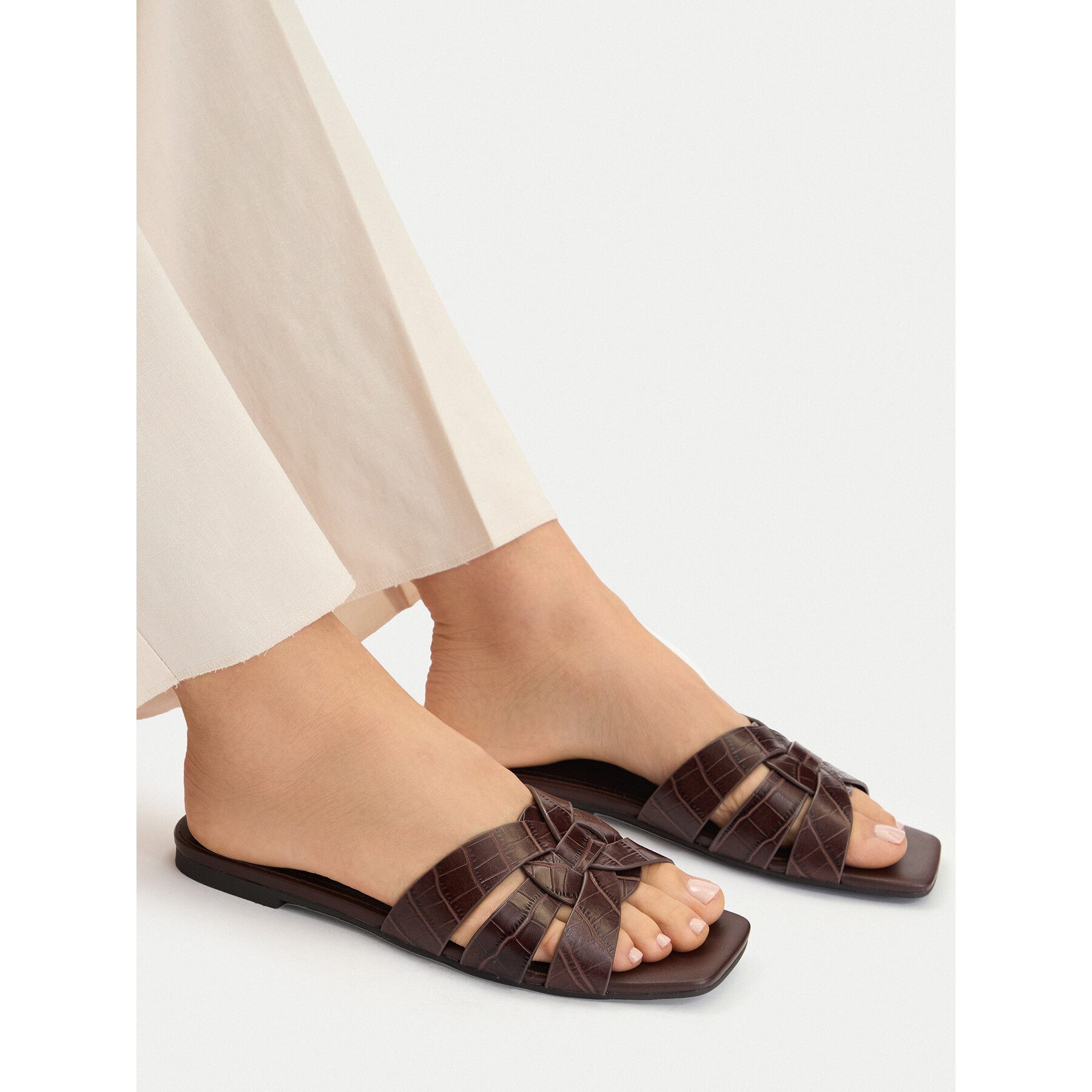GINO ROSSI Gino Rossi Damen-Flip-Flops, braun Badepantolette