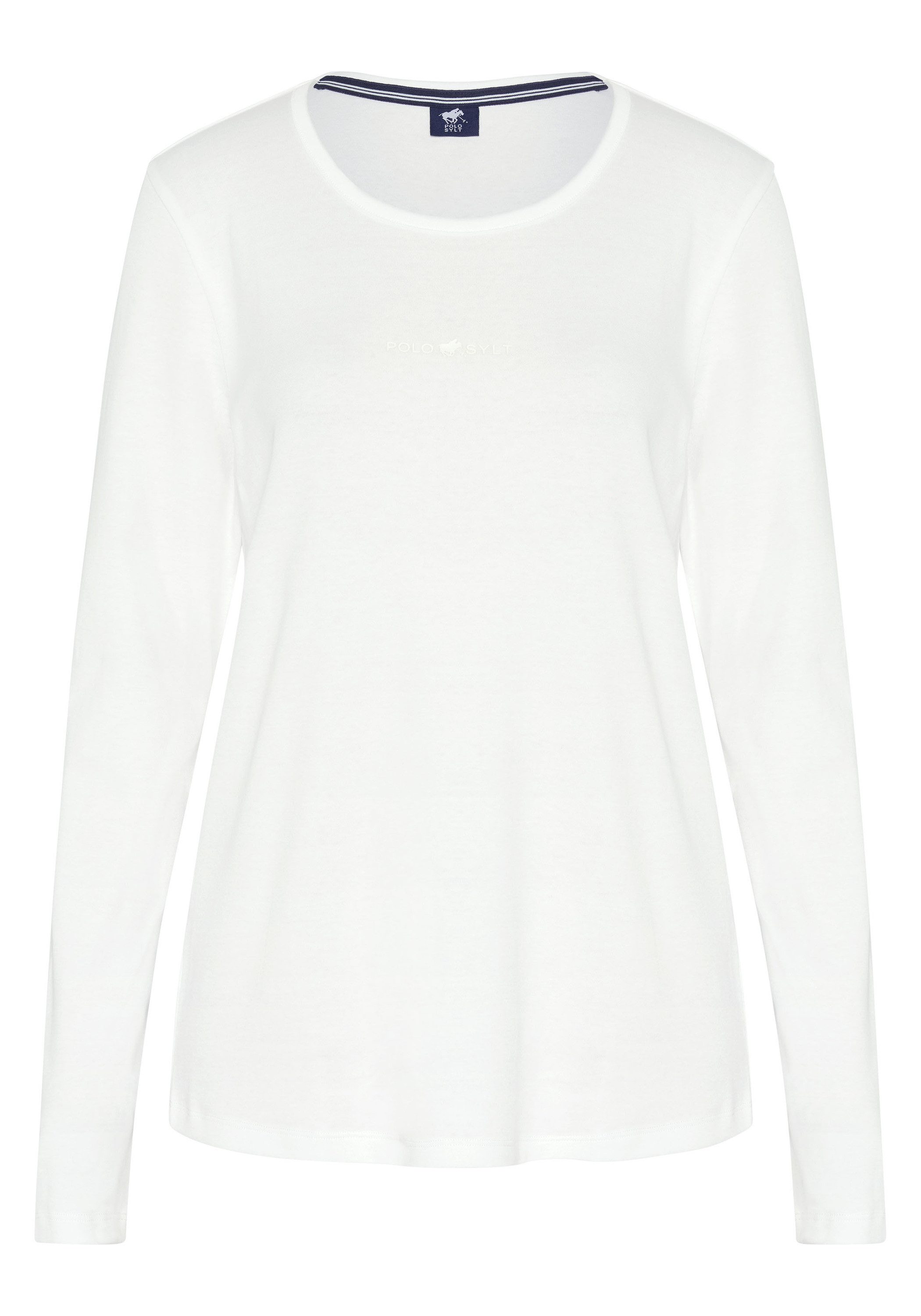 Polo Sylt Langarmshirt im Label-Design günstig online kaufen