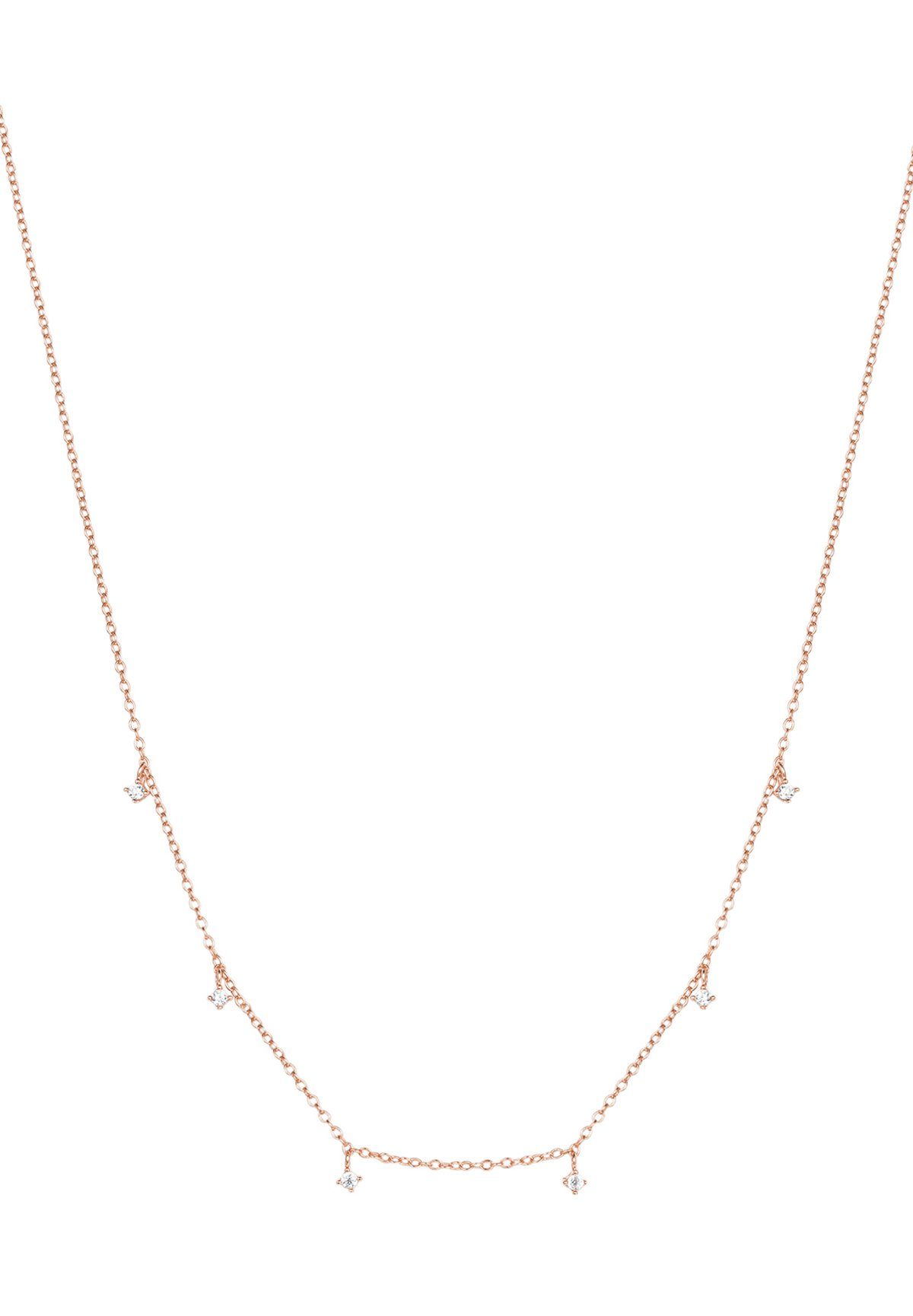 Hey Happiness Silberkette Kristall Anhänger, 18K günstig online kaufen