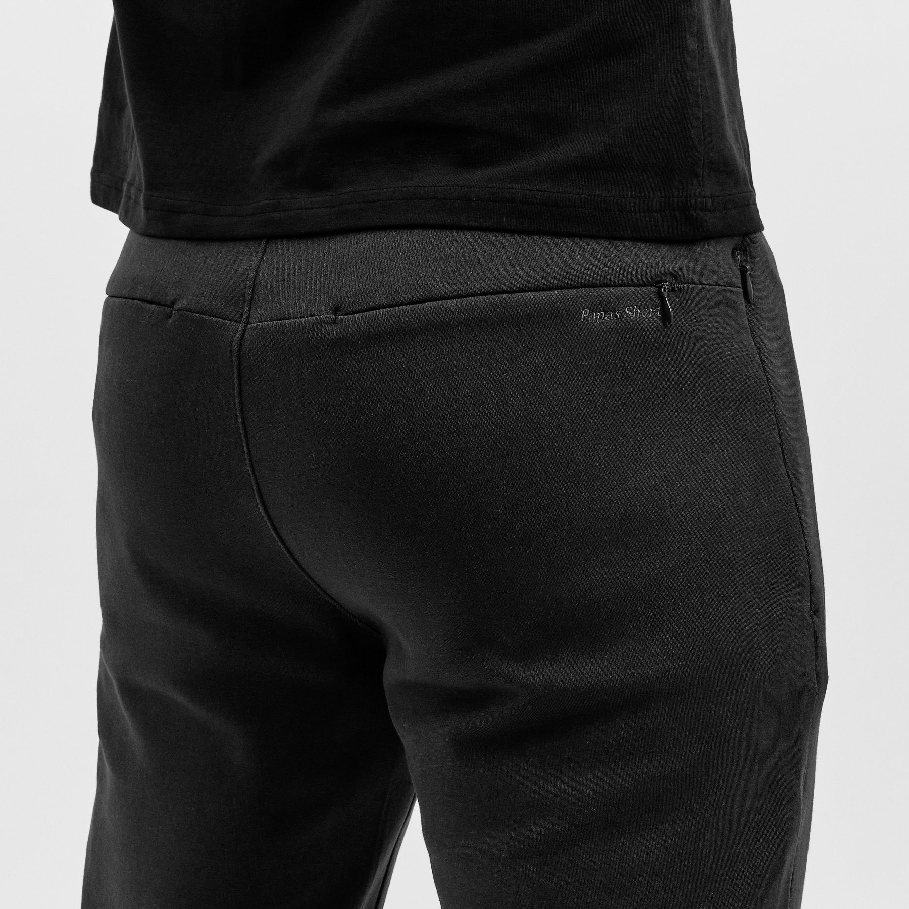 Papas Shorts Relaxhose Schicke und bequeme Freizeithose Jogginghose Jogger für den Alltag aus Baumwolle mit sicheren Reißverschlusstaschen