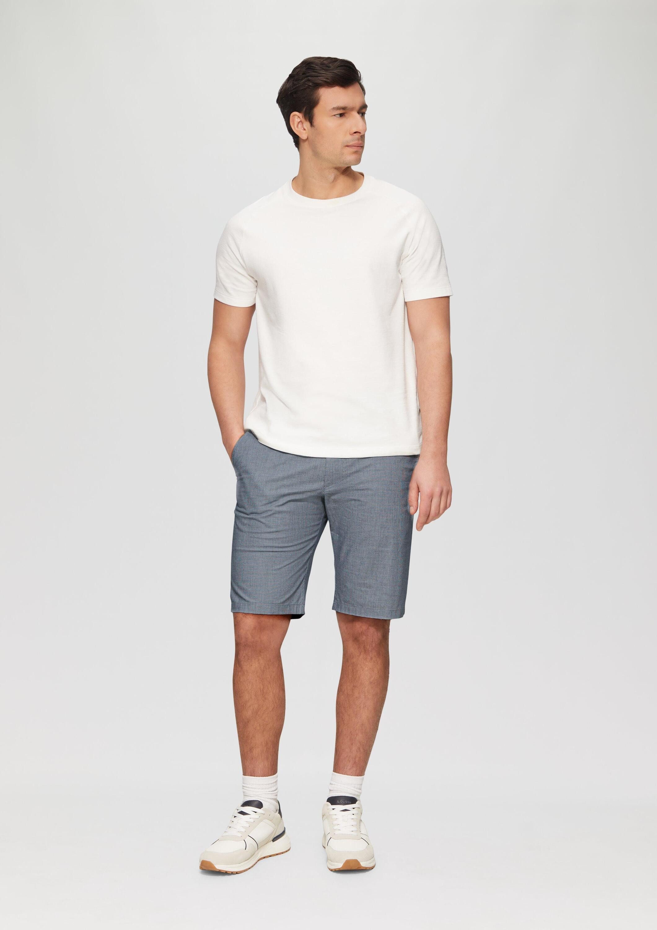 s.Oliver Shorts Bermuda PHOENIX Chino-Shorts aus Baumwollstretch in melierter Optik