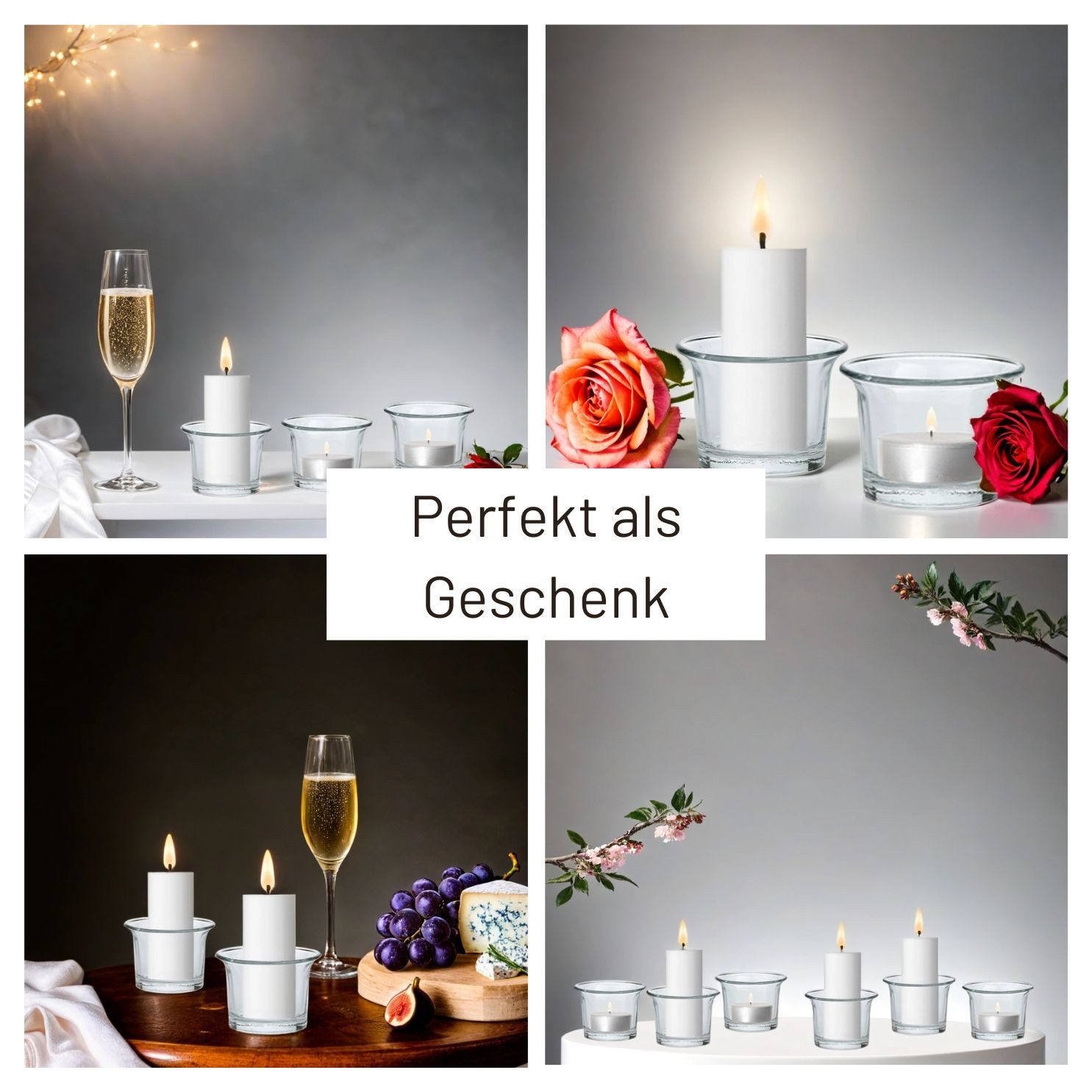 Marrakesch Orient & Mediterran Interior Teelichthalter 6er Set Teelichtgläser Kerzengläser Trefor (6 St), Handarbeit