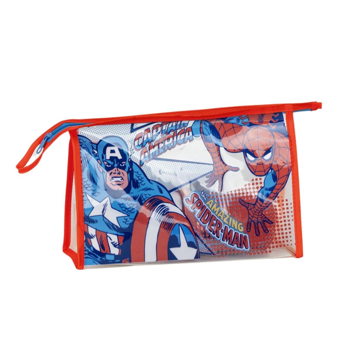 The AVENGERS Kosmetiktasche Avengers Kulturtasche Pflegetasche Gefüllt und für Kinder