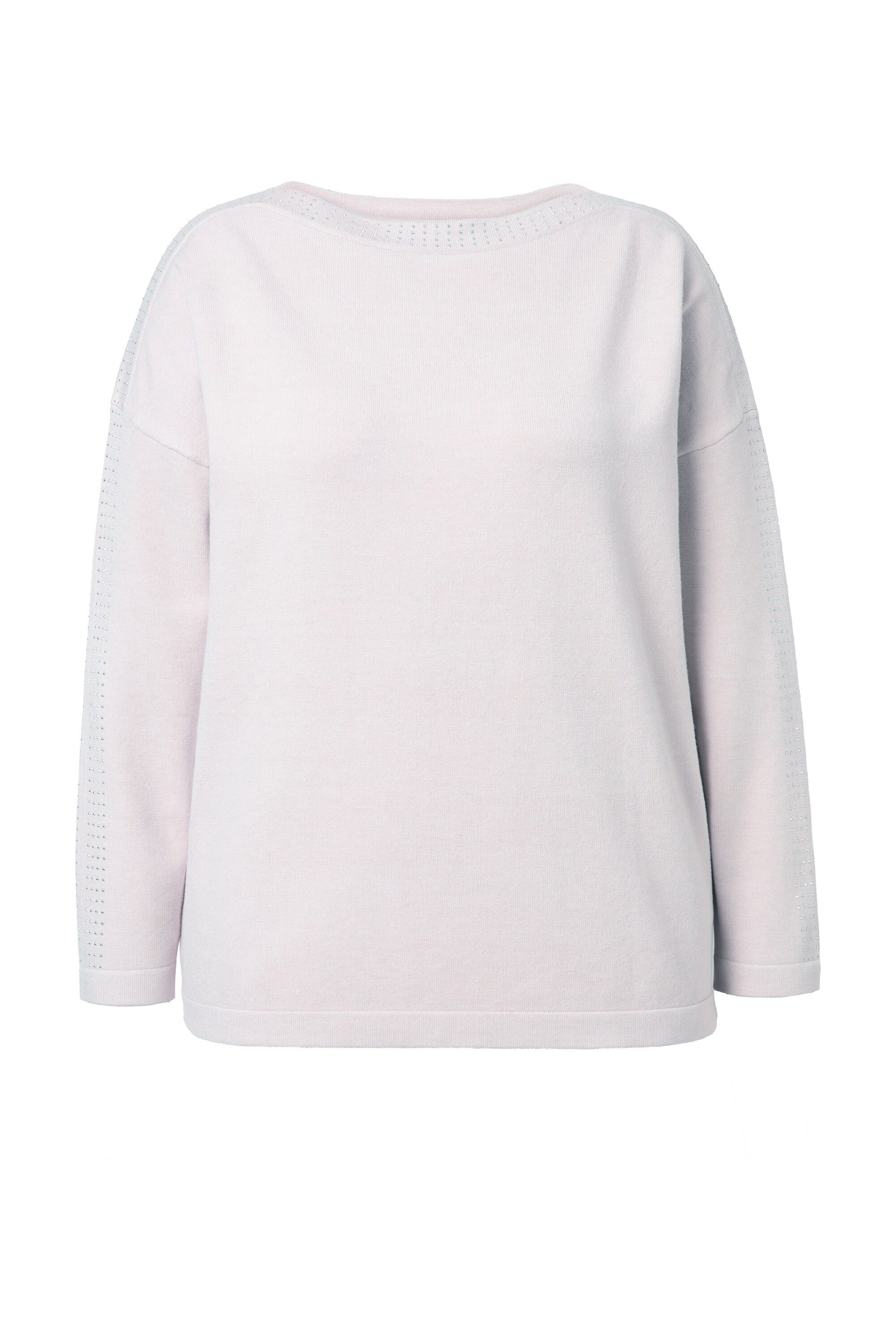 Ulla Popken Strickpullover Pullover Oversized U-Boot-Ausschnitt Langarm günstig online kaufen