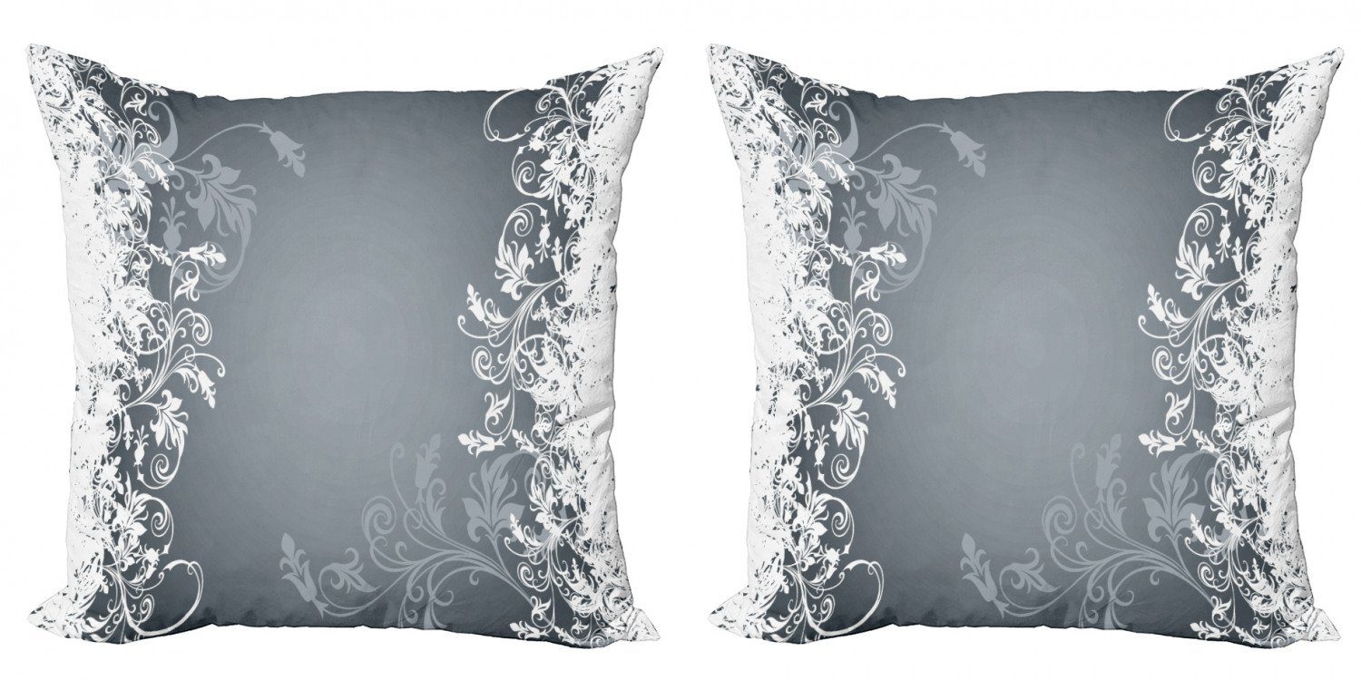 Kissenbezüge Modern Accent Doppelseitiger Digitaldruck, Abakuhaus (2 Stück), Blumen Floral Design Natur