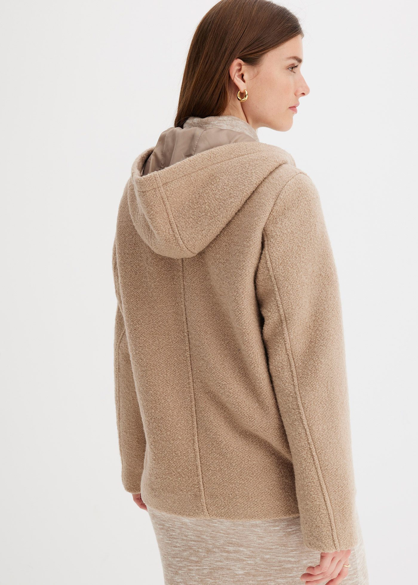 bonprix Cabanjacke Cabanjacke aus kuscheligem Bouclé günstig online kaufen