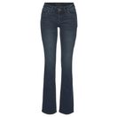 Arizona Bootcut-Jeans mit Keileinsätzen ausgestellte Beinform, niedrige Leibhöhe, elastisches Material
