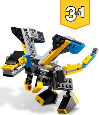 LEGO® Konstruktionsspielsteine Super-Mech (31124), LEGO® Creator 3in1, (159 St), Made in Europe
