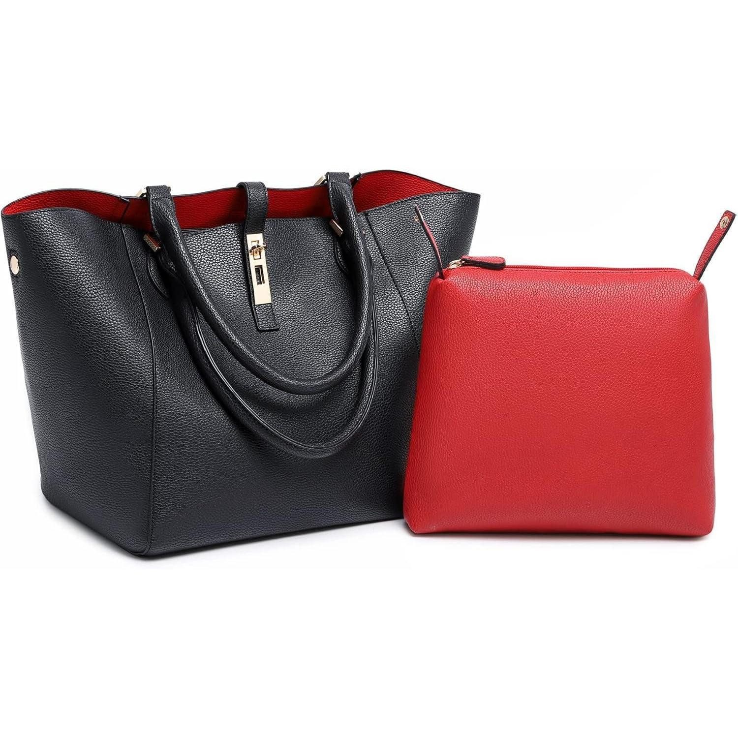 LuxusKollektion Henkeltasche Damen PU Leder Groß günstig online kaufen