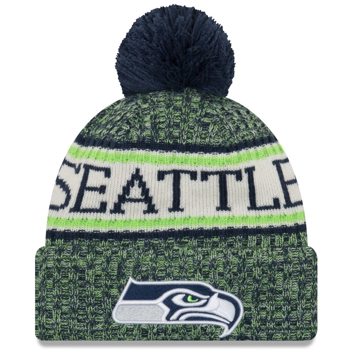 Fleecemütze NFL Sideline Bobble Seattle Seahawks