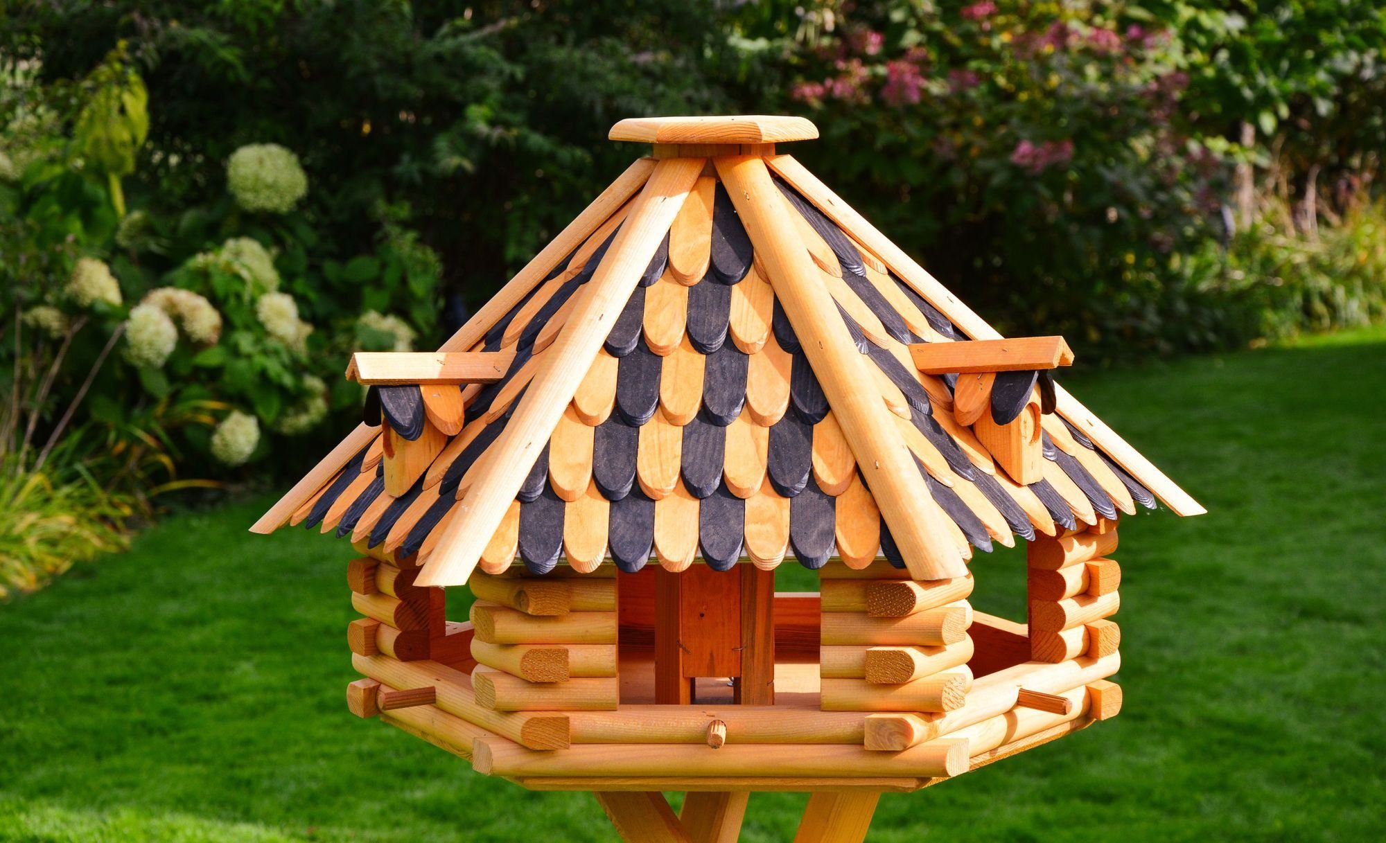 aus Blickfang, XXL HANNUSCH SHOP DSH DEKO Holz Vogelhaus Vogelfutterhaus Luxus absoluter Vogelhaus