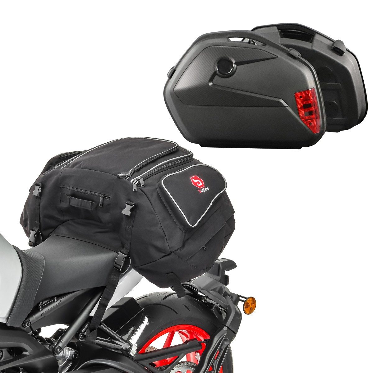 Bagtecs Kofferset Koffer Set für Honda NC 750 S / X + Hecktasche SX72